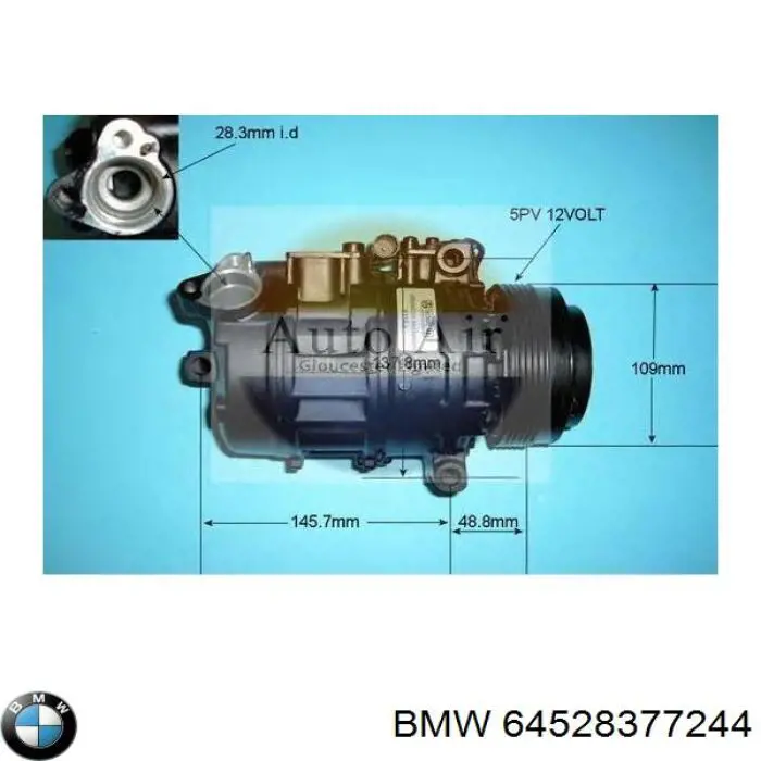 Do koszyka 64528377244 BMW Sprężarka klimatyzacji