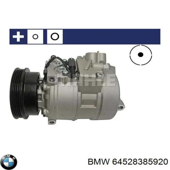 Sprężarka klimatyzacji BMW 64528385920 cena, od 103,86 USD