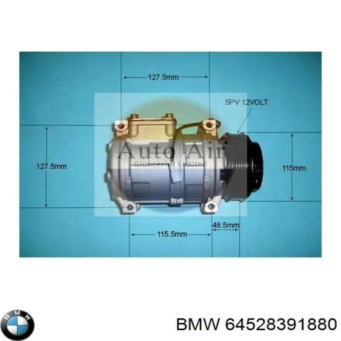 64528391880 BMW Sprężarka klimatyzacji