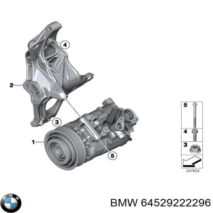 64529222296 BMW sprężarka klimatyzacji