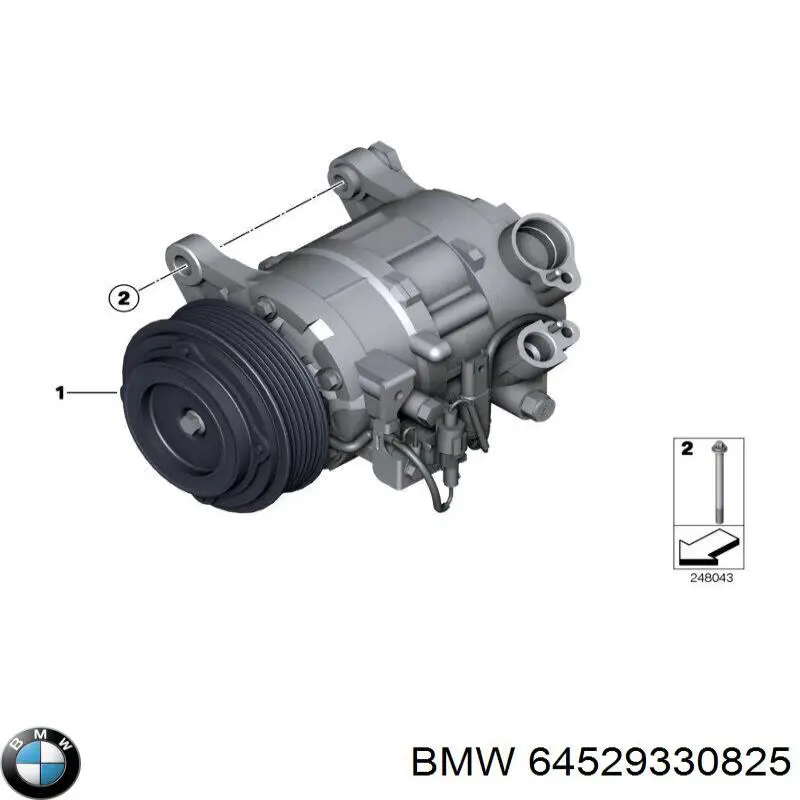 Sprężarka klimatyzacji BMW 64529330825 cena, od 340,03 USD