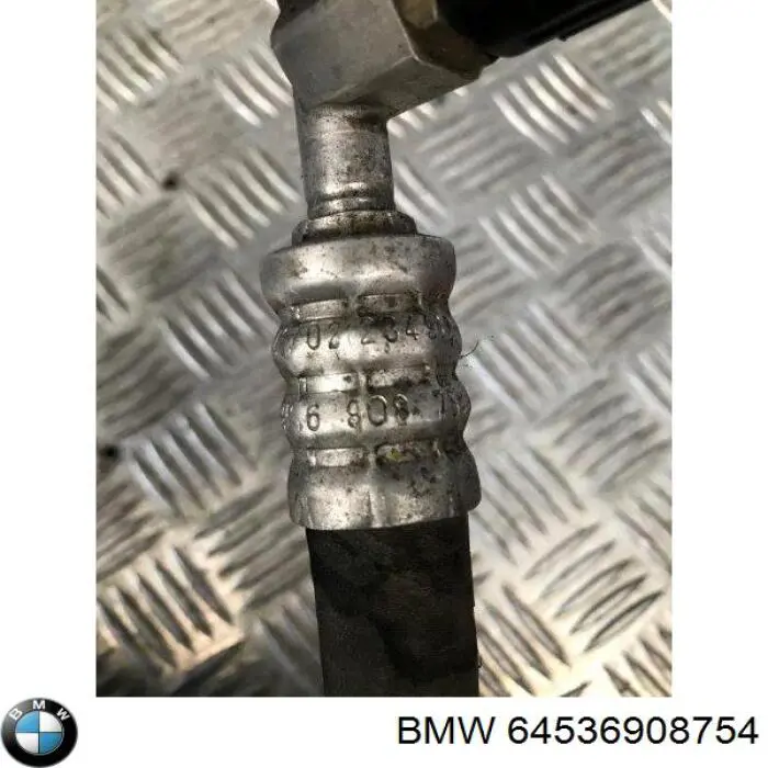 Do koszyka 64536984883 BMW Przewód klimatyzacji, od sprężarki do chłodnicy