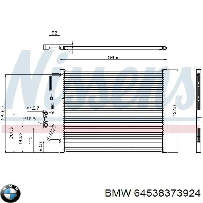 Do koszyka 64538373924 BMW Chłodnica klimatyzacji