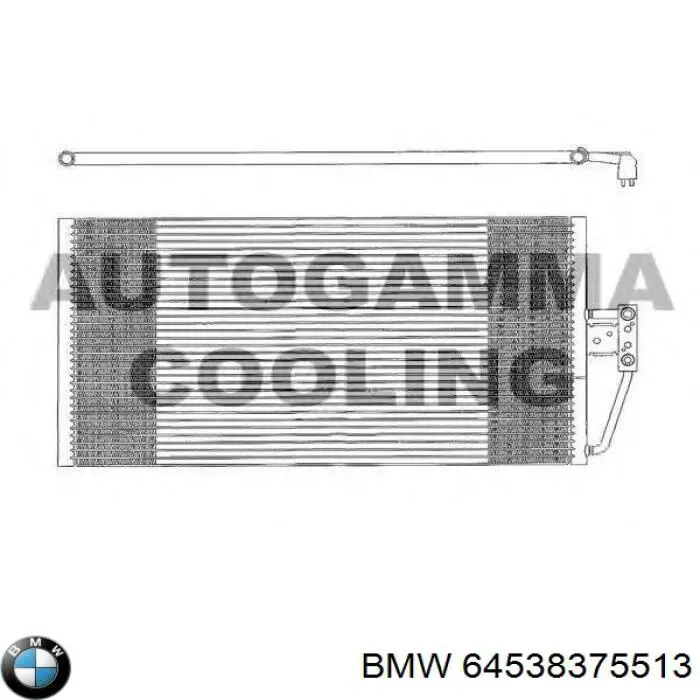 64538375513 BMW Chłodnica klimatyzacji