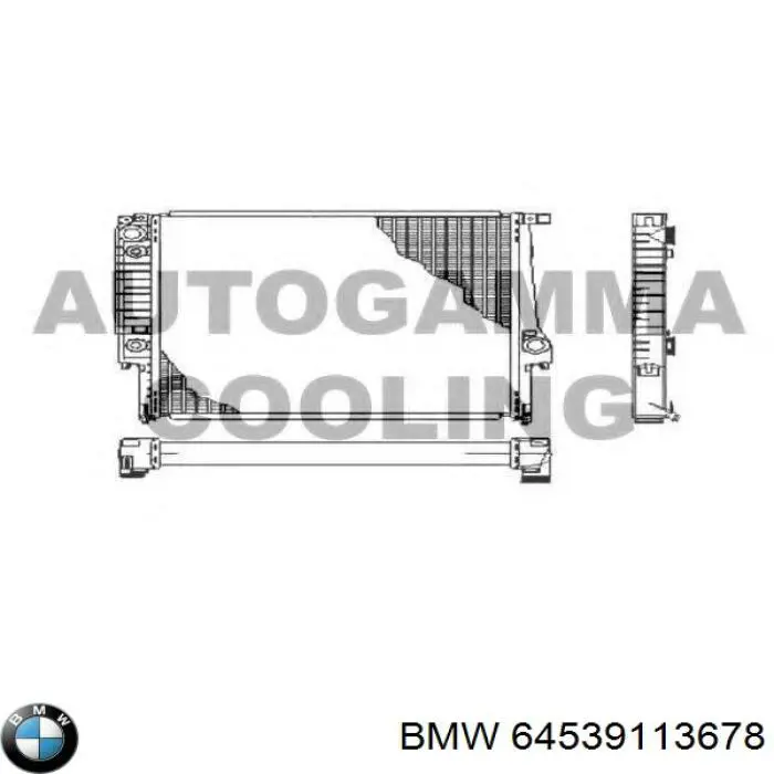 Do koszyka 64539113678 BMW Chłodnica klimatyzacji