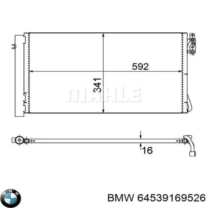 Do koszyka 64539169526 BMW Chłodnica klimatyzacji