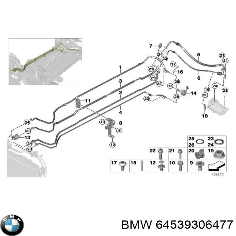 Czujnik ciśnienia bezwzględnego klimatyzacji Mini Cooper hatchback (F56) (2013 - 2026) cena, od 160,14 USD
