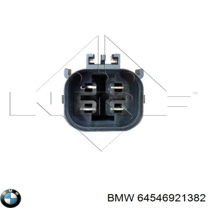 Do koszyka 64546921382 BMW Dyfuzor chłodnicy klimatyzacji, w komplecie z wirnikiem i silnikiem