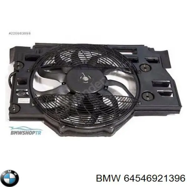Dyfuzor chłodnicy klimatyzacji, w komplecie z wirnikiem i silnikiem BMW 64546921396 cena, od 122,21 USD