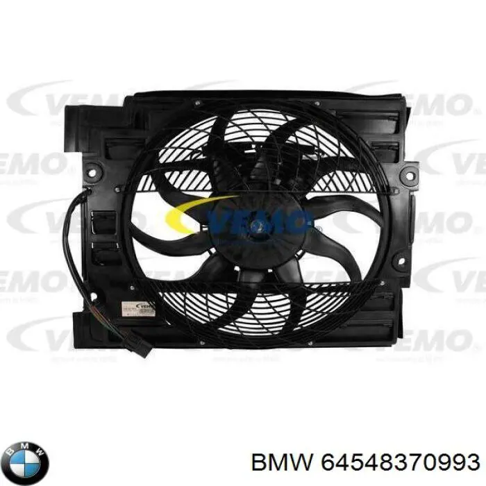 Dyfuzor chłodnicy klimatyzacji, w komplecie z wirnikiem i silnikiem BMW 64548370993 cena, od 115,87 USD