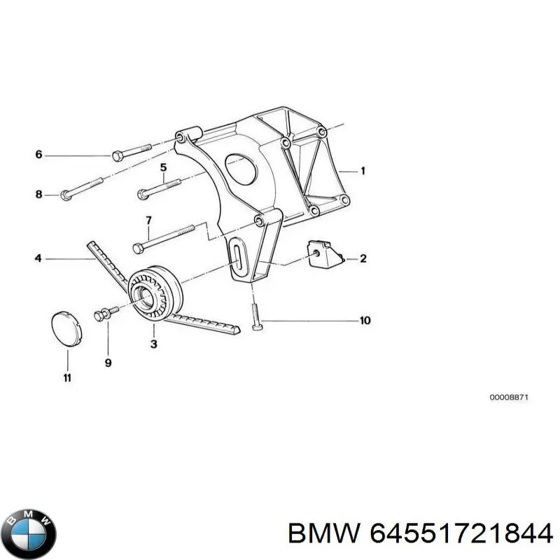 Rolka napinacza paska napędowego BMW 64551721844 cena, od 34,27 USD