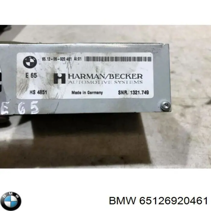 65126920461 BMW wzmacniacz systemu audio