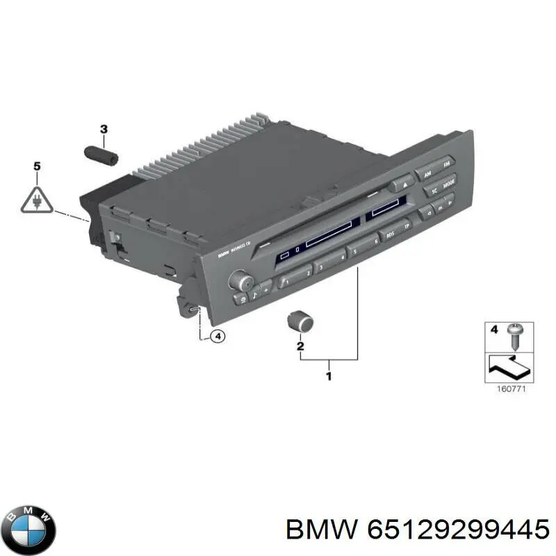 65129299445 BMW radioodtwarzacz (radio am/fm)