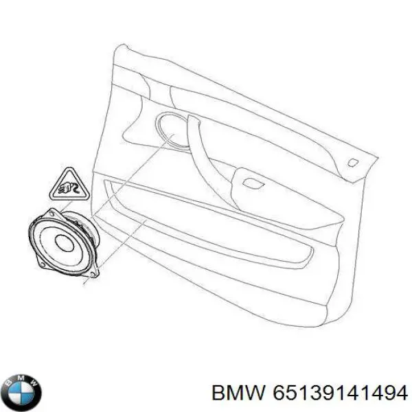 Głośnik drzwi tylnych do BMW X5 (E70)