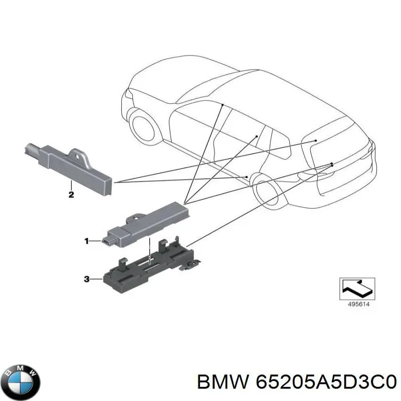 Antena BMW 65205A5D3C0 cena, od 88,08 USD
