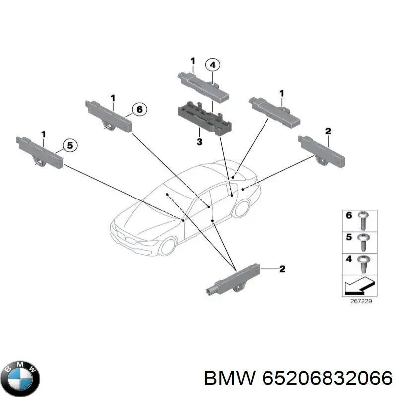 65206832066 BMW Antena