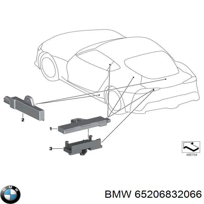 Antena BMW 6832066 cena, od 88,53 USD