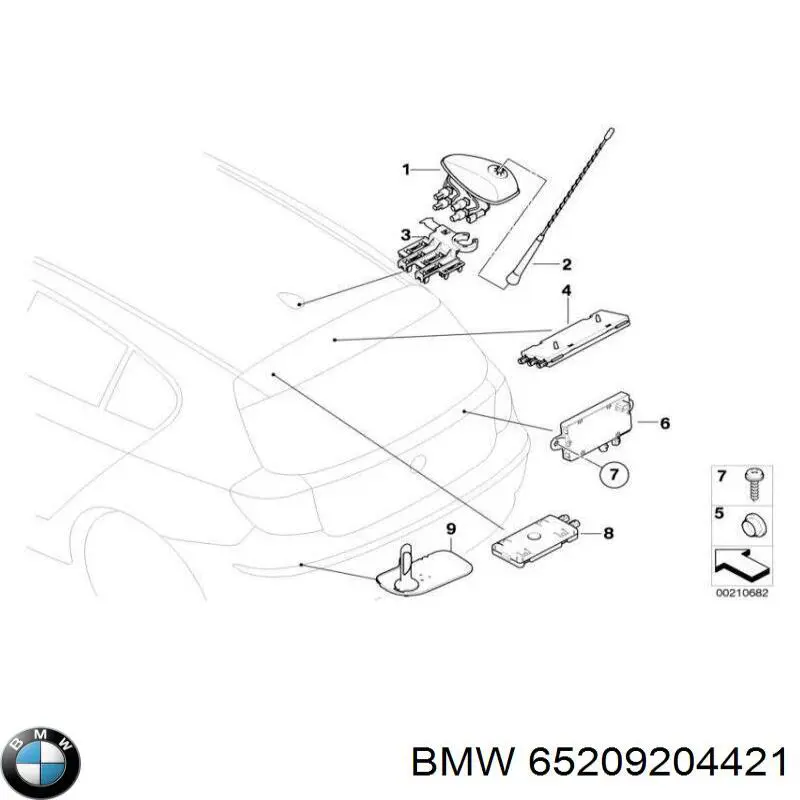 Wzmacniacz sygnału anteny do BMW 1 (E81, E87)