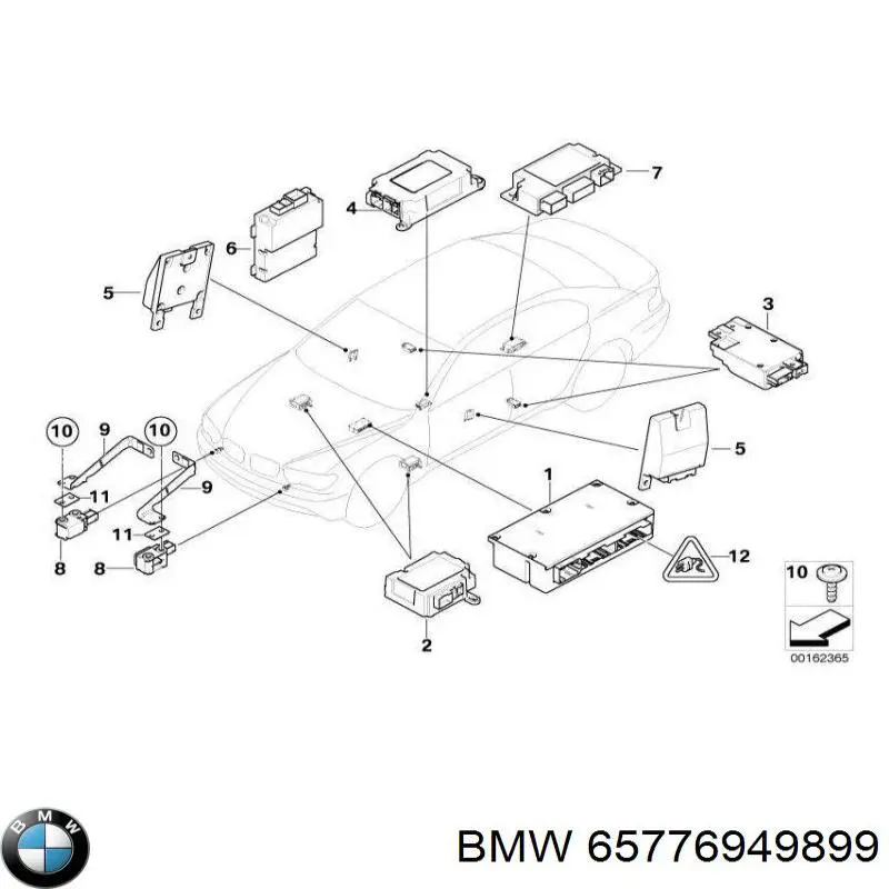 Sterownik poduszki bezpieczeństwa BMW 65770410457 cena, od 56,18 USD