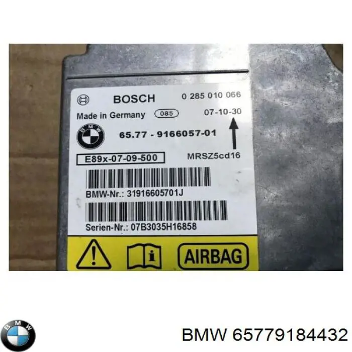 Sterownik poduszki bezpieczeństwa BMW 65779184432 cena, od 68,10 USD