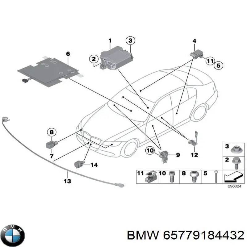 Do koszyka 65779184432 BMW Sterownik poduszki bezpieczeństwa