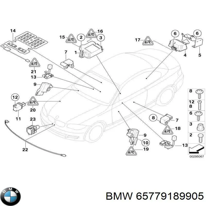 65779189905 BMW Sterownik poduszki bezpieczeństwa