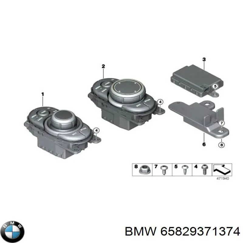 65829371374 BMW Blok sterowania multimedialny