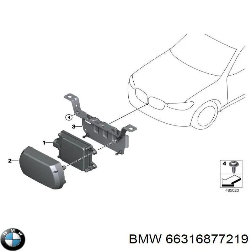 66316877219 BMW nakładka zderzaka tylnego