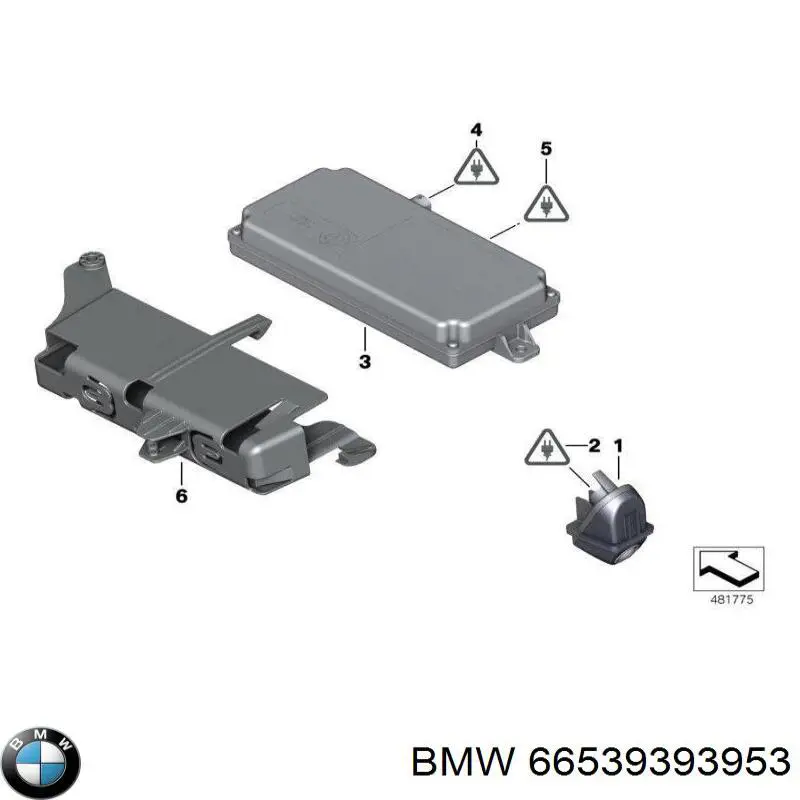 Sterownik kamery BMW 66539393953 cena, od 183,88 USD