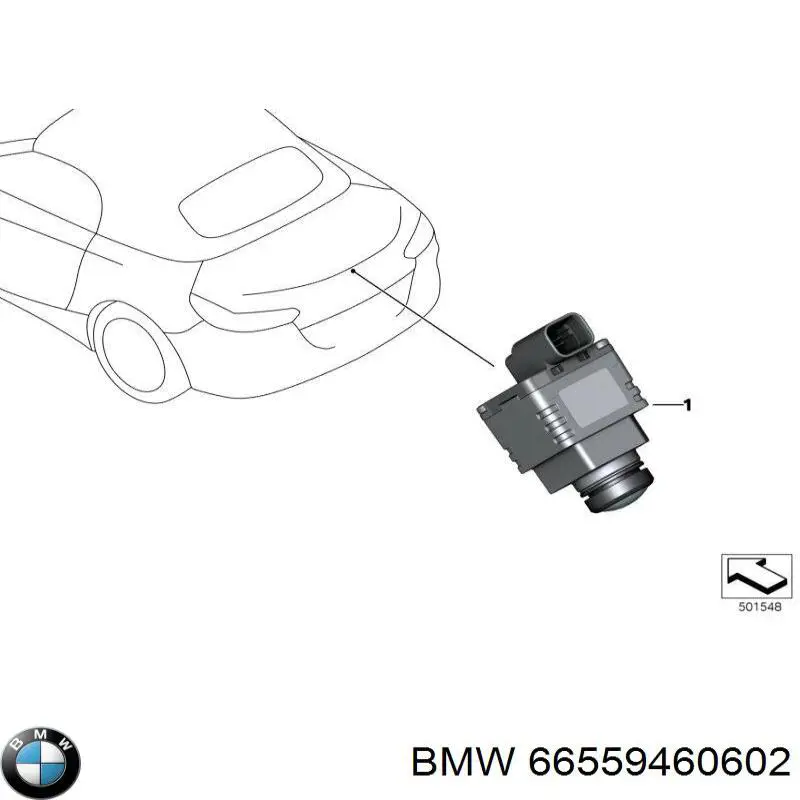 Kamera systemu zapewnienia widoczności BMW 66555A06B54 cena, od 281,25 USD