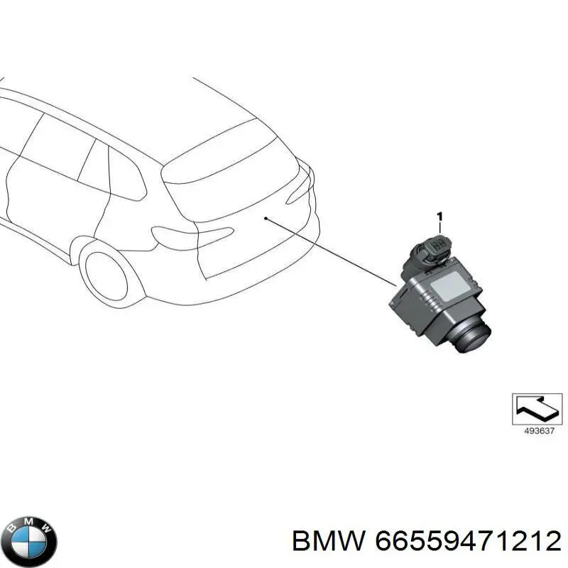 Do koszyka 66555A06B54 BMW Kamera systemu zapewnienia widoczności