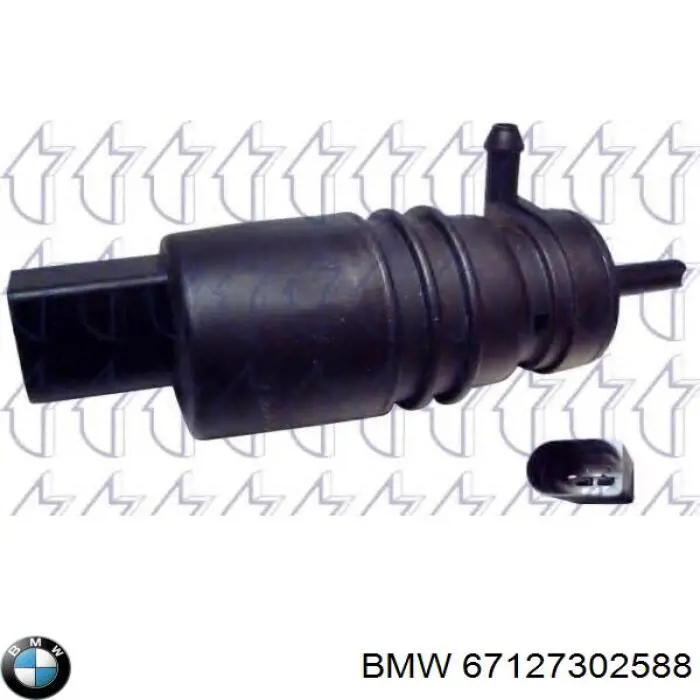 Do koszyka 67127302588 BMW Pompka spryskiwacza szyby przedniej