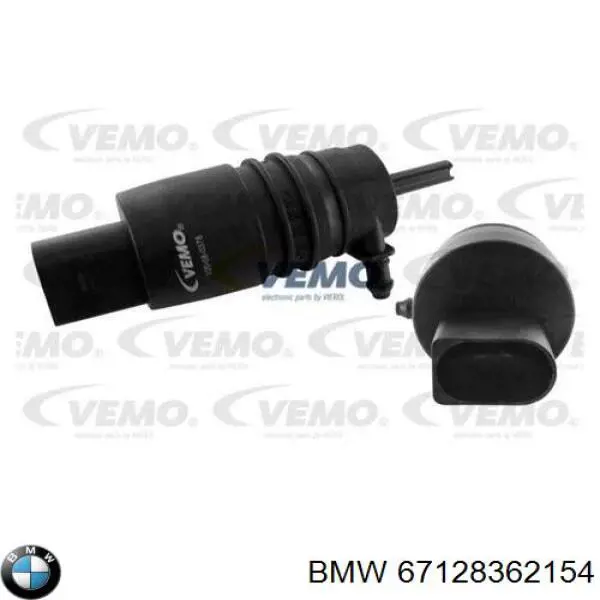 Pompka spryskiwacza szyby przedniej 67128362154 BMW