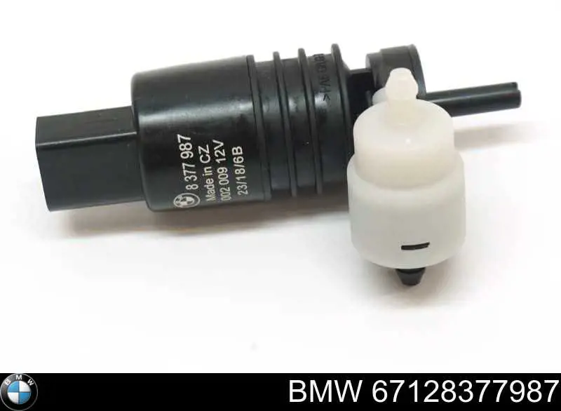Do koszyka 67128377987 BMW Pompka spryskiwacza szyby przedniej/tylnej