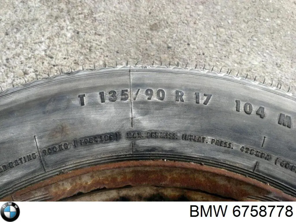 Felgi stalowe (kute) 6758778 BMW