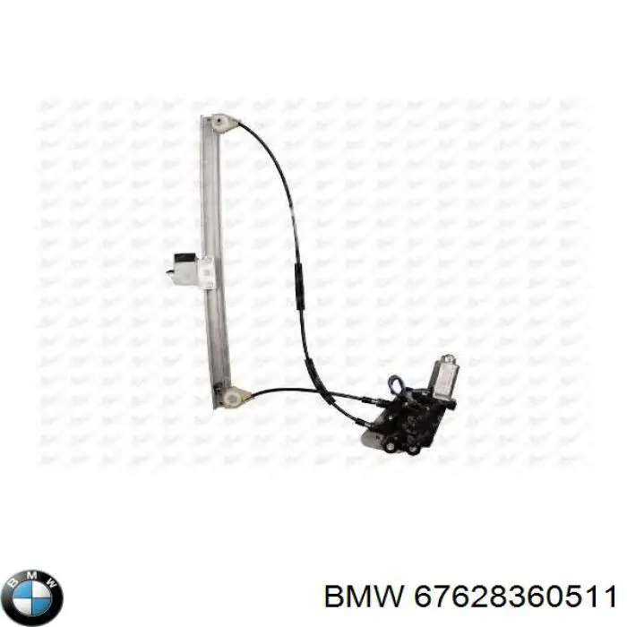Silniczek podnośnika szyby drzwi przednich lewych BMW 67628360511 cena, od 71,51 USD