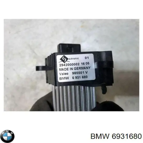 Rezystor wentylatora nagrzewnicy (ogrzewacza kabiny) BMW 6931680 cena, od 43,92 USD