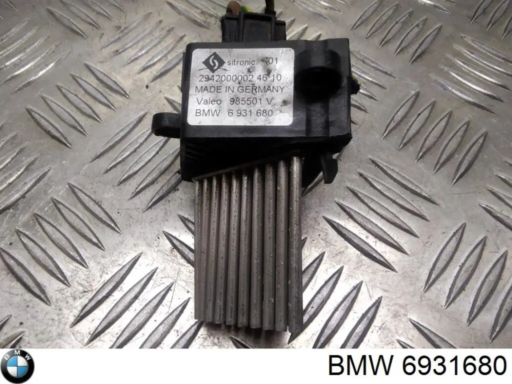 Do koszyka 6931680 BMW Rezystor wentylatora nagrzewnicy (ogrzewacza kabiny)