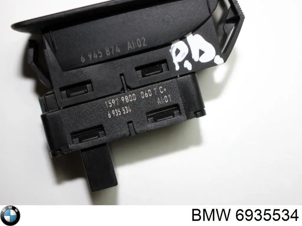Do koszyka 6935534 BMW Włącznik przyciskowy podnośnika szyby przedni prawy