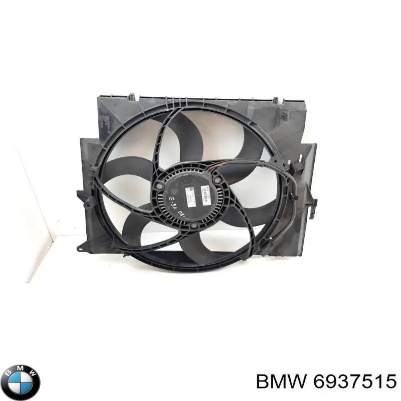 6937515 BMW Dyfuzor chłodnicy, w komplecie z silnikiem i wirnikiem