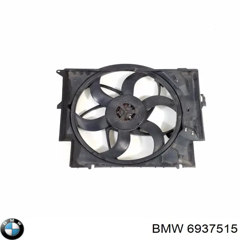 6937515 BMW Dyfuzor chłodnicy, w komplecie z silnikiem i wirnikiem