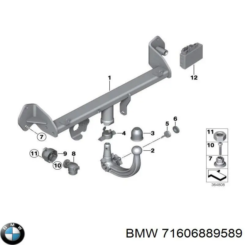 71606889589 BMW Amortyzator tylny lewy