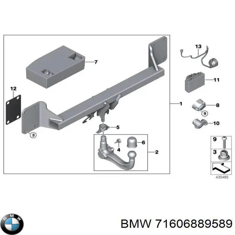 Do koszyka 71606889589 BMW Amortyzator tylny lewy
