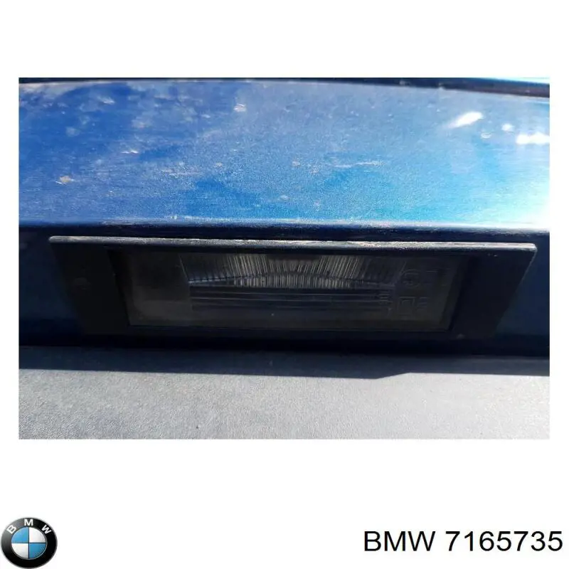 7165735 BMW lampa oświetlenia tylnej tablicy rejestracyjnej