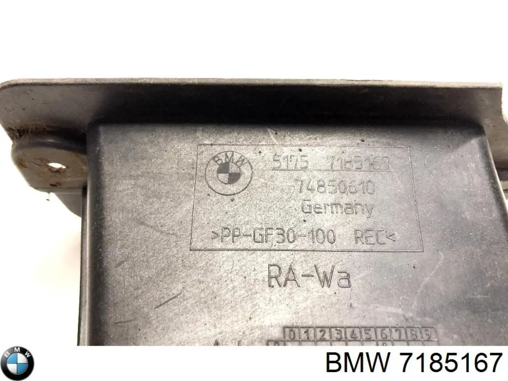 Do koszyka 7185167 BMW Kierownica powietrza (deflektor) chodnicy lewa