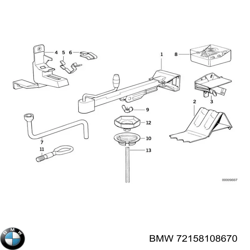 Do koszyka 72158108670 BMW Hak holowniczy