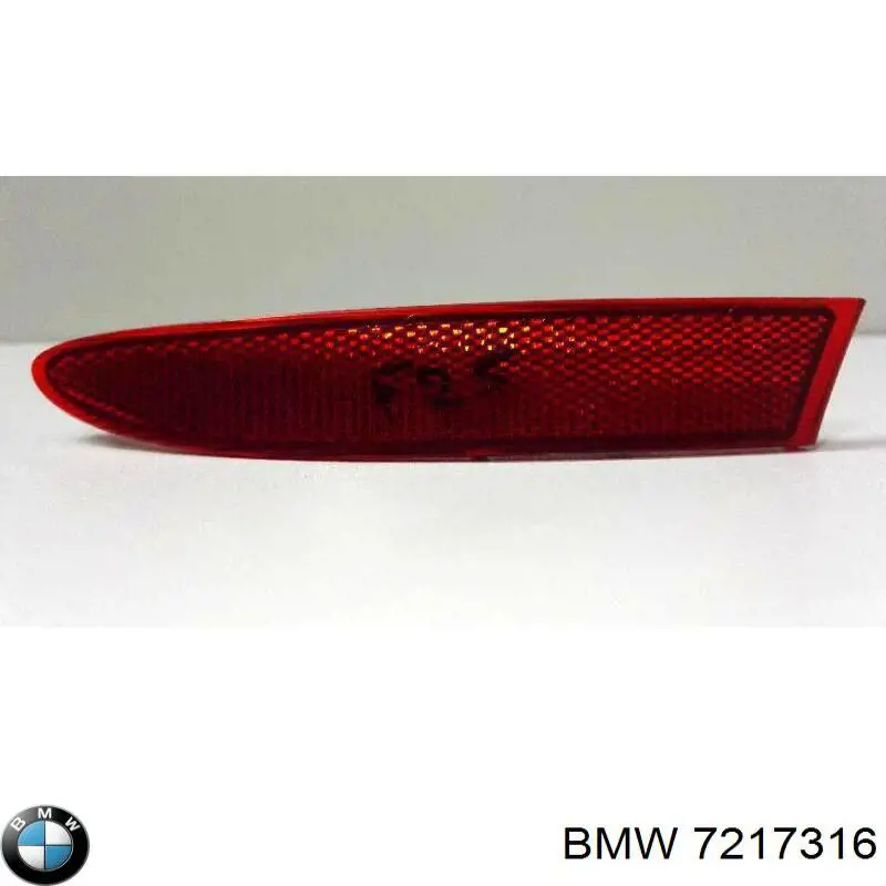 7217316 BMW Lampa odblaskowa zderzaka tylnego prawa