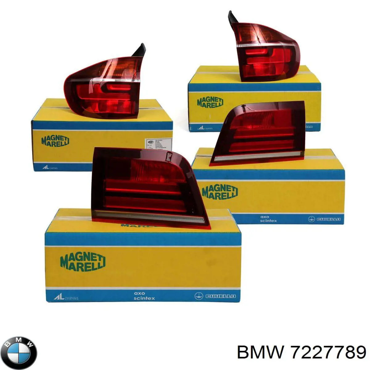 Lampa zespolona tylna lewa zewnętrzna BMW 7227789 cena, od 219,63 USD