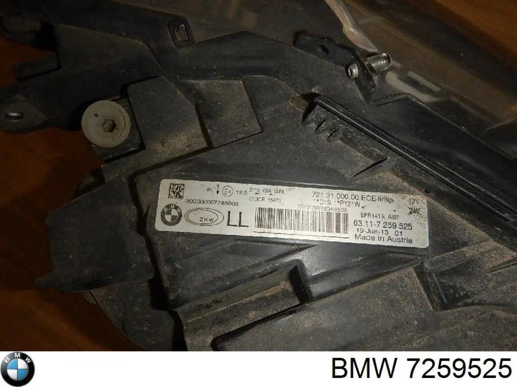 7259525 BMW Reflektor lewy