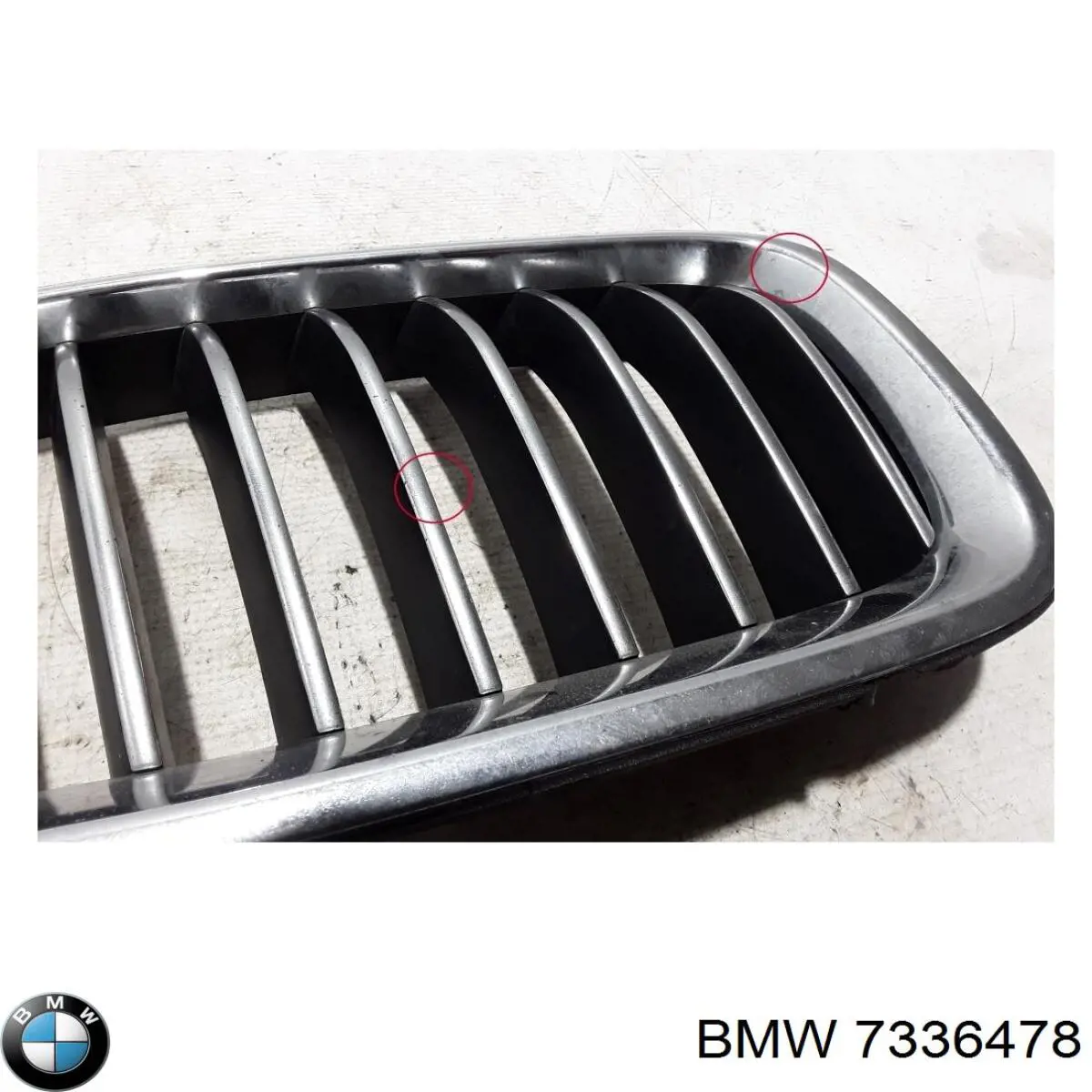 7336478 BMW Atrapa chłodnicy prawa